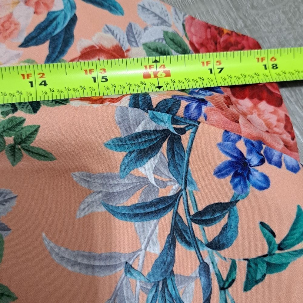 Keepsake The Label Anthropologie V Neck Sleeveless Floral Dress XS Petite Peach - Picture 14 of 14